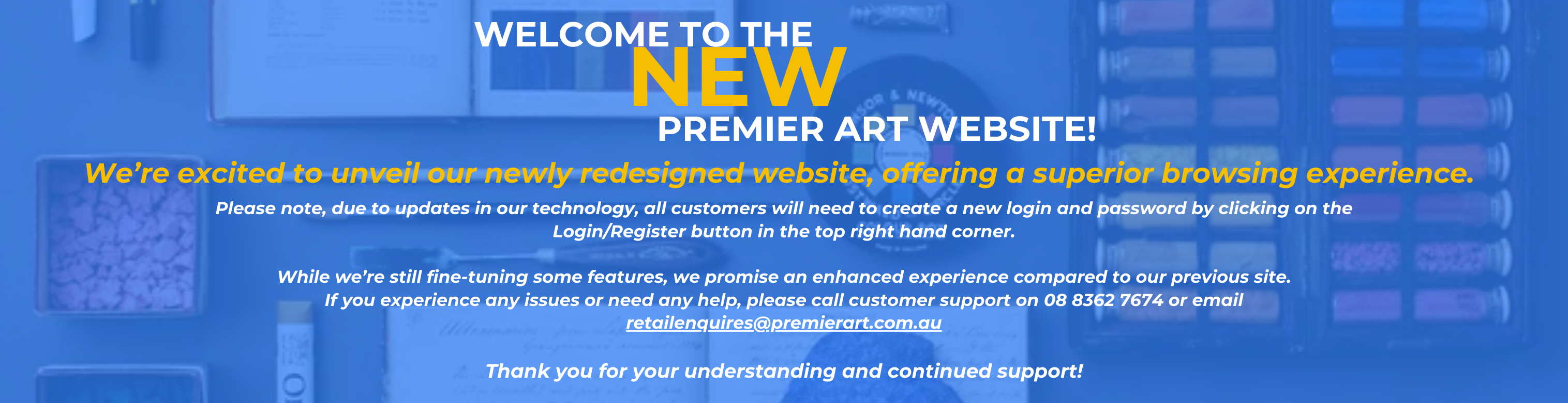 Welcome to the NEW Premier Art Website!